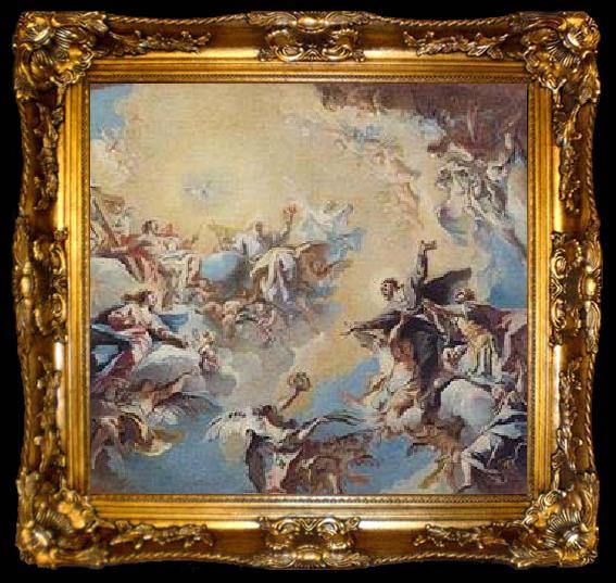 framed  Carlo Innocenzo Carlone The Glorification of St Felix and St Adauctus., ta009-2